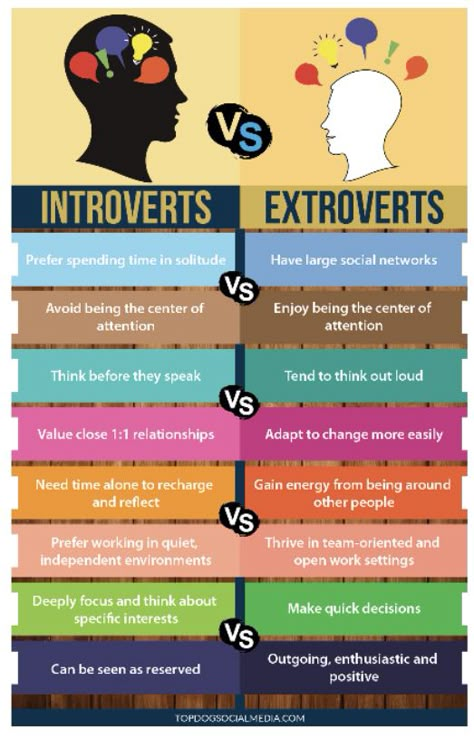 Psych2go Art, Extrovert Quotes, Introvert And Extrovert, Worksheets High School, Introvert Vs Extrovert, Introvert Extrovert, Introvert Personality, Psychology Notes, Introvert Problems