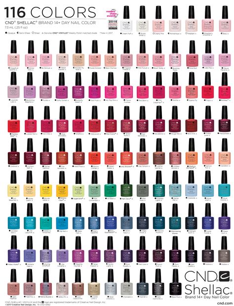 CND Shellac nail polish chart Shellac Nail Polish Colors, Cnd Shellac Colors, Cnd Nail Polish, Shellac Nail Colors, Shellac Nail Designs, Shellac Nail Polish, Cnd Shellac Nails, Popular Nail Colors, Shellac Colors