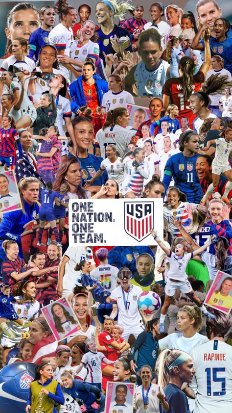 #uswnt #womensfootball #womenpower #womenssoccer #womensworldcup Soccer Backgrounds, Usa Soccer Team, Uswnt Soccer, Women's Soccer Team, Soccer Inspiration, Team Wallpaper, Soccer Workouts, Usa Soccer Women, Women’s Soccer