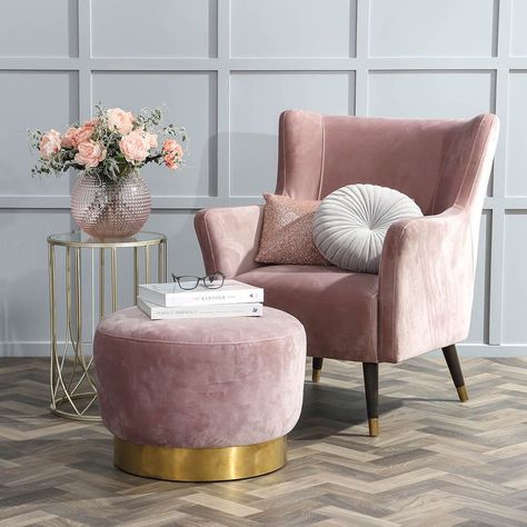 Pink Living Room Decor, Pink Living Room, Dekorasi Kamar Tidur, Girl Bedroom Decor, Pillow Talk, Room Ideas Bedroom, Home Room Design, Pink Velvet, Luxury Living Room