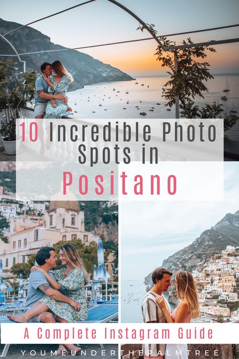 Positano Italy Engagement, Positano Instagram Spots, Positano In October, Positano Photo Spots, Positano Beach Pictures, Positano Beach, Cliff Side, Incredible Photos, Instagram Guide