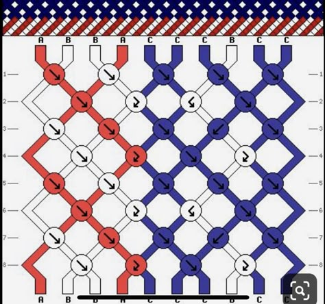 Masculine Bracelet Patterns, American Bracelet, 4th Of July Friendship Bracelet Patterns, Flag Friendship Bracelet Pattern, Usa Friendship Bracelet, American Flag Friendship Bracelet, Cross Friendship Bracelet, Patriotic Friendship Bracelet Patterns, Flag Bracelet Pattern