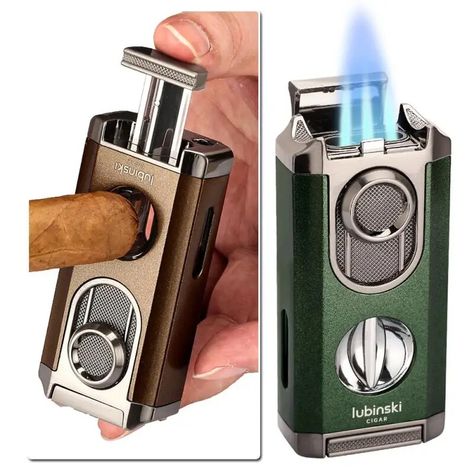 24.5￡ 30% OFF|LUBINSKI Metal Lighter Windproof Butane Gas Torch Cigar Lighter With V Cutter Cigar Scissors Gift Box Packaging| | - AliExpress Metal Lighter, Butane Gas, Butane Lighter, Gift Box Packaging, Box Packaging, Cigars, Whiskey, Ghost, Gift Box