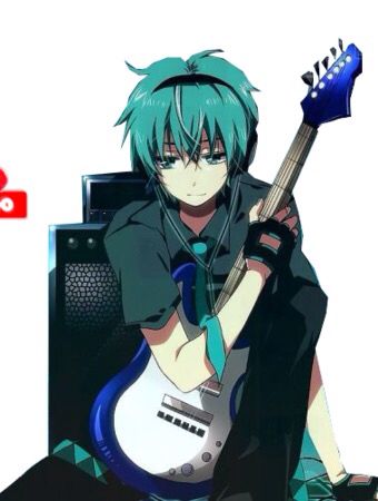 Anime guitar boy Male Miku, Mikuo Hatsune, Miku And Mikuo, Guitar Boy, Len Y Rin, Moe Anime, Element Water, Vocaloid Characters, Miku Vocaloid