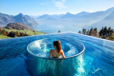 Spa at Hotel Villa Honegg Travel Hotel Aesthetic, Best View Hotel, Hotel Everest View, Villa Honegg Switzerland, Hotel Villa Honegg, Villa Honegg, Most Expensive Hotels In The World, Hotel Villa Honegg Switzerland, Switzerland Destinations