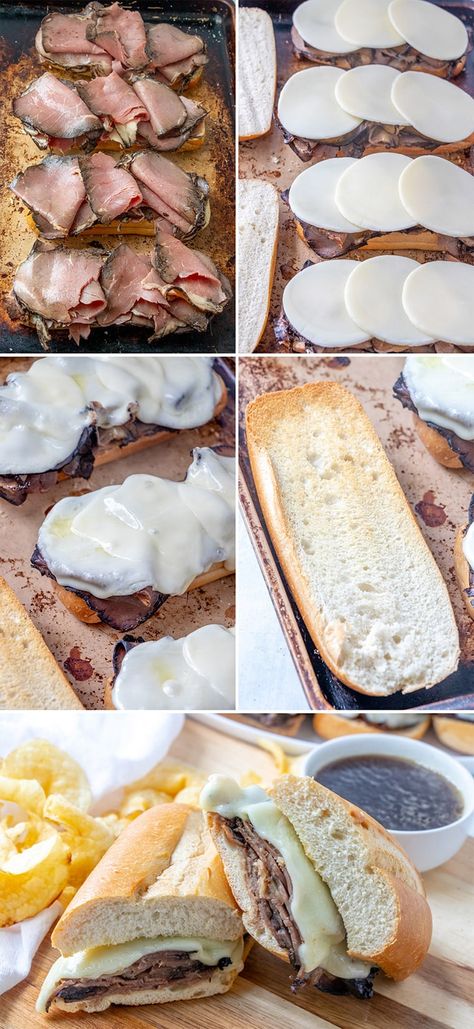 French Dip Sandwich Recipe, French Dip Sandwiches, Dip Sandwiches, Roast Beef Sandwich, Croissant Sandwich, French Dip Sandwich, French Dip, Healthy Snacks Easy, Sandwich Recipe