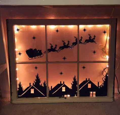 Christmas Window Painting, Winter Diy Crafts, Christmas Advent Calendar Diy, Christmas Window Display, Christmas Window Decorations, Christmas Themes Decorations, Diy Advent Calendar, Christmas Advent Calendar, Christmas Window