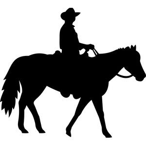 Cowboy Horse Silhouette, Cowboy On Horse Silhouette, Cowboy Stencil, Western Clip Art, Cowboy Silhouette, Cowboy Horse, Horse Silhouette, Cowboy Art, Running Horses