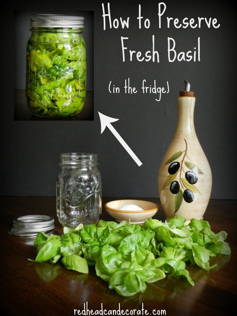 Preserve Fresh Basil, Preserving Herbs, Canning Tips, Think Food, Preserving Food, Canning Recipes, Fresh Basil, Labor Day, Fresh Herbs