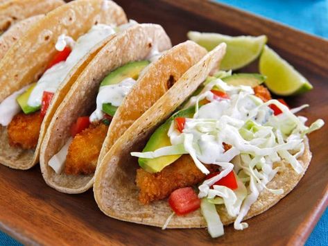 Most Popular - Tori Avey Panko Fish, Battered Fish Tacos, Beer Battered Fish Tacos, Billy Parisi, Crispy Fish, Beer Battered, Battered Fish, Sandra Lee, Fish Tacos Recipe