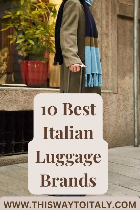 One of the countries that make the best luggage brands is Italy, which is an excellent spot to begin searching for the world’s finest brands of travel bags and suitcases. Because of its long history of excellence in craftsmanship and attention to detail, Italy has long been considered one of the most desirable travel destinations for tourists wishing to purchase high-quality luggage. #BestTravelBags #TravelLuggages #LuggageItalianBrands Best Luggage Brands, Best Travel Bags, Italian Lifestyle, Luggage Brands, Best Luggage, Italy Travel Guide, Long History, Suitcases, Italy Travel