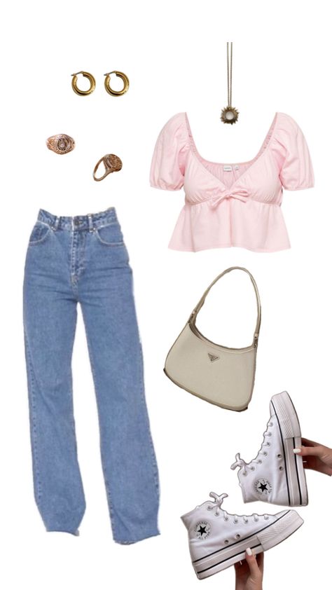 Cute casual easy outfit idea college student