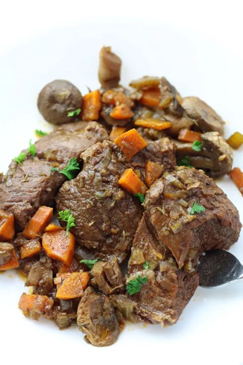 Instant Pot Yankee Pot Roast--a homey, comforting fall apart roast that has loads of fall flavor. This is a low carb recipe that can be served over mashed cauliflower (or if you're in the not-caring-about-carbs-camp serve it over mashed potatoes). Yankee Pot Roast Instant Pot, Instant Pot Chuck Roast, Pot Roast Instant Pot, Yankee Pot Roast, Sausage Queso Dip, Roast Instant Pot, Sausage Queso, Potato Dinner, Airfryer Recipes