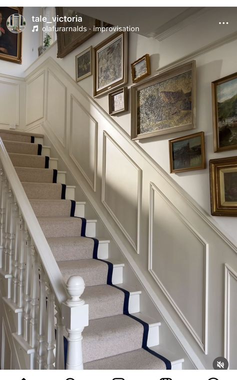 Wall Paneling Up The Stairs, Waynes Coating Stairway Staircases, Stairwell Wainscoting Ideas, Wainscoting Design Ideas, Stairway Wainscoting Ideas, Stairs Wainscoting Ideas, Wainscotting Stairwells, Wainscoting Up Staircase, Tongue And Groove Staircase