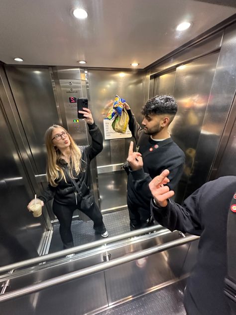 elevator pic / boyfriend / mcdonalds Pic Boyfriend, Mall Pics, Pics With Boyfriend, With Boyfriend