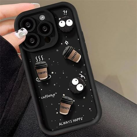 Can’t go without a cup of coffee ☕️ #case #phonecase #accessories #aesthetic #coffee #happy #life Sparkly Phone Cases, Phone Collection, Coffee Phone Case, Preppy Phone, Aesthetic Iphone Cases, Phone Cases Ideas, Aesthetic Phone Cases, First Iphone, Kawaii Phone