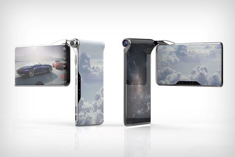 The Hubble Phone is the most outrageous phone you can buy | Yanko Design Futuristic Phones, Mobile Phone Design, Concept Phones, Multi Screen, Retro Gadgets, Cool Tech Gadgets, High Tech Gadgets, Cool New Gadgets, Smartphone Accessories