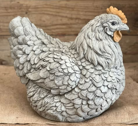 [PaidAd] 57 Top Concrete Garden Ornaments Tips To Try Out Right Now #concretegardenornaments Farm Backyard, Chicken Statue, Concrete Garden Ornaments, Rooster Kitchen Decor, Chicken Figurines, Farm Chicken, Ceramic Chicken, Concrete Statues, Yard Sculptures