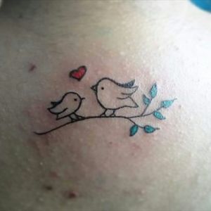 Tattoo uploaded by Alexandra Mix • Mini tattoo birds #minitattoo #tinytattoos #birds #momandchild #ladytattooers #tattooapprentice • Tattoodo Small Love Bird Tattoo, Bird Mom Tattoo, Bird Tattoo Family, Mom And Daughter Tattoos Birds, Love Bird Tattoo, Mother Daughter Bird Tattoos, Momma Bird And Baby Bird Tattoo, Mom And Baby Bird Tattoo, Tattoos Representing Children