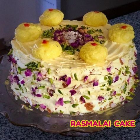 7 Reasons Why Rasmalai Cake Is a Must-Have Dessert | Blog – MyFlowerTree Ras Malai Cake, Rasmalai Cake Recipe, Malai Cake, Fusion Desserts, Rasmalai Cake, Ras Malai, Eggless Cakes, Eggless Cake Recipe, Eggless Desserts