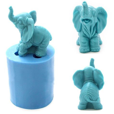 Elephant Craft, Resin Tools, Soap Moulds, 3d Elephant, Elephant Candle, Elephant Crafts, Chocolate Crafts, Polymer Clay Mold, Discount Universe