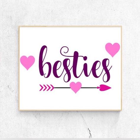 Bestie Dp For Whatsapp, Bestie Dp, Friends Heart, Valentine Svg Files, Friends Svg, Svg Valentines Day, Valentines Day Svg, Dp For Whatsapp, Hand Lettering Quotes