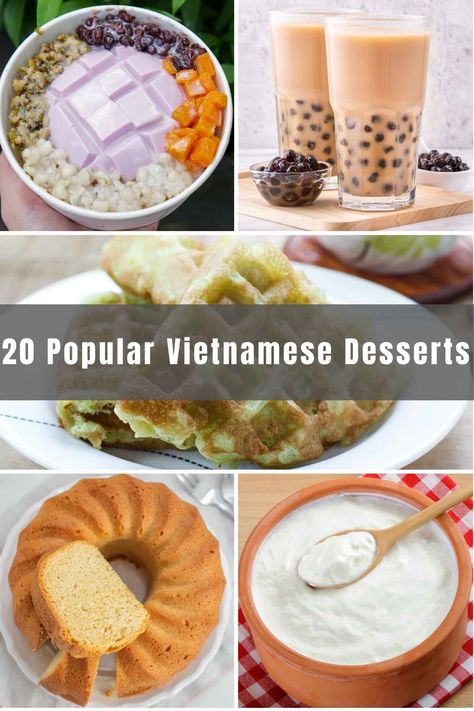 Easy Asian Dessert Recipes, Vietnamese Recipes Dessert, Vietnamese Meals, Vietnamese Dessert Easy, Vietnamese Drink Recipes, Vietnamese Dessert Recipe, Vietnam Dessert, Vietnamese Che Desserts, Easy Vietnamese Desert