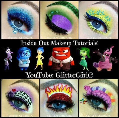 Inside Out Makeup, Christmas Party Costumes, Inside Out Birthday Party, Inside Out Birthday, Fun Makeup Looks, Colorful Makeup Looks, Inside Out Movie, Christmas Party Costume, Joy Inside Out