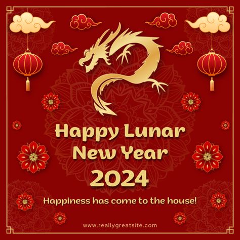 Use this customizable Red Gold Traditional 2024 Chinese New Year Card template and find more professional designs from Canva. #gold #red #modern #illustrated #dragon #card #chinese #newyear #chinesenewyearcard #2024 #chinesecard #happylunaryear #lunar #business #canva #template #event #kids #holiday #party Chinese New Year Greeting Card 2024, Chinese New Year Element, Cny Greeting Card 2024, Chinese New Year Card 2024, Happy Lunar New Year 2024, Happy Chinese New Year 2024, Chinese New Year 2024, Cny Greetings, Chinese New Year Wishes