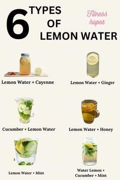 Ginger Cucumber Lemon Water, Lemon Water Challenge, Lemon Drinks, Honey Lemon Water, Cucumber Lemon Water, Lemon Water In The Morning, Lemon Water Before Bed, Hot Lemon Water, How To Make Water