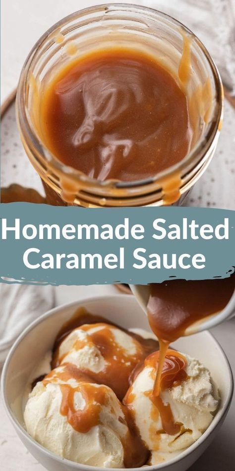 Insane Desserts, Sauce Ideas, Desert Photos, Caramel Sauce Recipe, Homemade Salted Caramel, Sweet Sauces, Caramel Recipe, Dessert Sauce, Candy Man