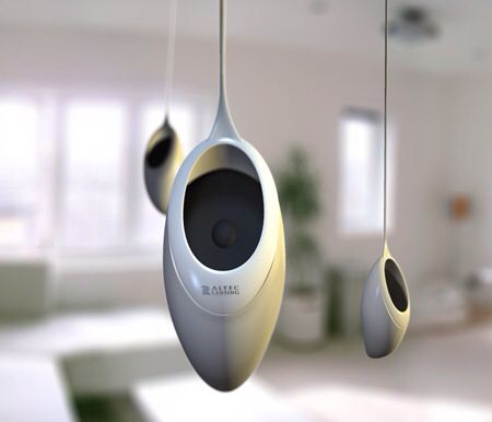 Sound Seed by Tuvie Richard Hunt, Modern Speakers, Bionic Design, Joe Colombo, Ceiling Speakers, Sound Speaker, Audio Design, Speaker Design, Electronics Design