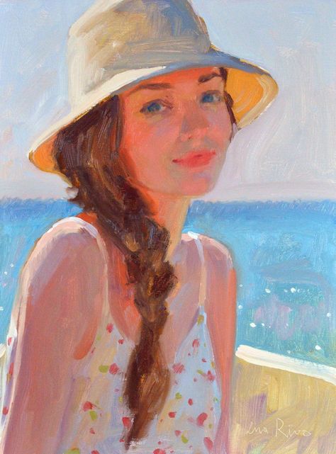 Oils gallery — Lena Rivo Lena Rivo, Painting People, Summer Afternoon, Impressionist Paintings, Art Portraits, Daily Paintworks, Gouache Painting, Original Fine Art, Figure Painting