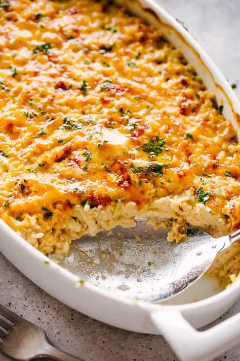 Chicken Cauliflower Rice Casserole, Chicken And Cauliflower Rice Casserole, Chicken Cauliflower Rice, Chicken And Cauliflower Rice, Cauliflower Rice Casserole, Chicken And Cauliflower, Cauliflower Rice Easy, Chicken Shawarma Recipe, Chicken Tikka Masala Recipes