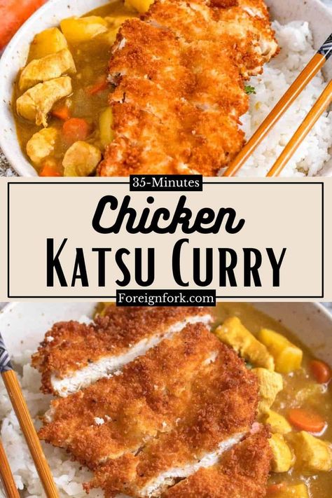 Chicken Katsu Curry Recipe, Japanese Curry Sauce, Japanese Katsu Curry, Japanese Chicken Katsu, Katsu Curry Recipe, Japanese Katsu, Japanese Chicken Curry, Chicken Katsu Recipes, Katsu Curry Recipes