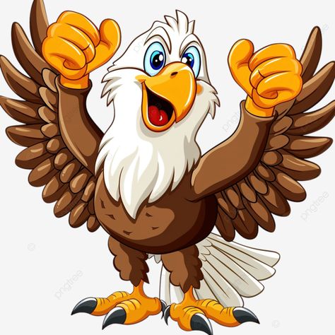 cartoon eagle giving two thumbs up america american animals png Cartoon Eagle, Eagle Clipart, Eagle Cartoon, Eagle Mascot, American Animals, Transparent Image, Cute Cartoon Drawings, Window Art, Disney Drawings