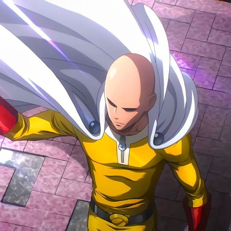 Saitama With Hair, Best Manga Art, One Punch Man Icons, Saitama Anime, Caped Baldy, Anime Drawings For Beginners, One Punch Man Saitama, Anime One Punch Man, Saitama One Punch Man