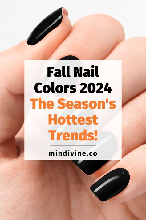 Get ready to explore the top 15 fall nail colors that are setting the trends for 2024. These shades will ensure your nails look chic and trendy, providing all the inspiration you need for your autumn manicure. Nail Colors October 2024, Nail Colors For Fall 2024, Popular Fall Nail Colors 2024, Autumn 2024 Nails, Sept Nails 2024, Trending Nail Colours, 2024 Fall Nail Trends, Fall 2024 Nail Trends, 2024 Nail Colors