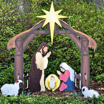 Outdoor Nativity Set, Outdoor Nativity Sets, The Nativity Scene, Outdoor Nativity Scene, Outdoor Nativity, Christmas Nativity Set, Wildlife Garden, Christmas Yard Art, Christmas Yard Decorations