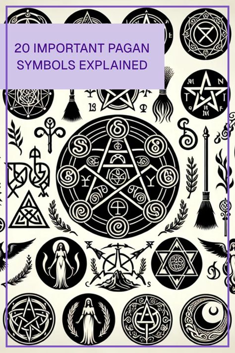 Explore the rich world of Pagan rituals with our guide to 20 essential Pagan symbols. From positive affirmations to spiritual protections, these symbols are a vital part of Pagan magic. Each holds profound meaning and can enhance your ritual practices. Discover how they're used in spellwork and the significance behind each symbol. Whether you're a beginner or a seasoned practitioner, uncover how these ritual symbols can bring depth to your spirituality. Ready to bring clarity and meaning to your spellwork? Dive into this guide now! Norse Protection Symbol, Abundance Symbol, Ritual Symbols, Wicca Symbols, Pagan Practices, Pagan Magic, Pagan Symbols, Pagan Rituals, Ritual Tools