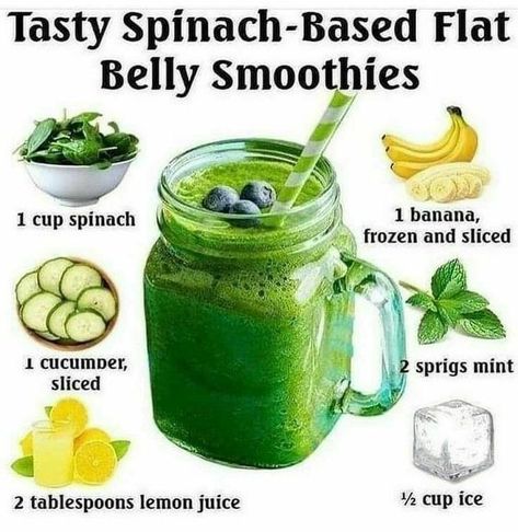 Easy Healthy Smoothie Recipes, Healthy Diet Smoothies, Flat Belly Smoothie, Natural Juice, Veggie Smoothies, Best Smoothie, Easy Healthy Smoothies, Smoothie Recipes Healthy Breakfast, Fat Burning Smoothies