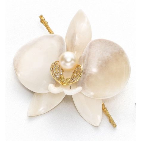 Orchid Brooch, Collage Pics, Orchid Jewelry, Hair Accessories Pins, Fancy Jewellery Designs, Golden Jewelry, Nail Jewelry, Diamond Brooch, Classy Jewelry