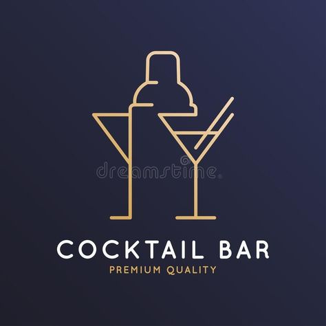 Cocktail Bar Logo, Club Design Interior, Traditional Femininity, Art Deco Logo, Lounge Logo, Best Cocktail Bars, Pretty Logo, Art Deco Artwork, Wine Logo