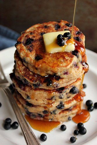 Huckleberry Sprouted Wheat Pancakes Huckleberry Recipes, Pancake Syrup Recipe, Sprouted Wheat, Healthy Pancake, Bojon Gourmet, Wheat Bran, Wheat Pancakes, Healthy Pancake Recipes, Pancake Syrup