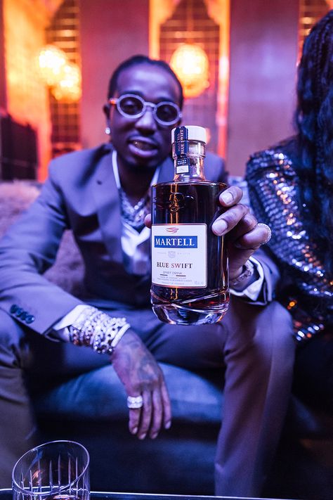 They say that two legends cannot coexist. We’re proving them wrong with every move. Please enjoy responsibly.⁠ This material relates to the promotion of alcohol⁠ and should not be viewed by anyone below the ⁠legal age of alcohol purchase in the country of⁠ viewing. martell blue swift, music, quavo, migos, rap, drink blue, 2 cups Martell pour it neat Martell Blue Swift, Liquor Photoshoot, Sibley Scoles, Migos Quavo, Shoot Moodboard, Syrup Recipes, Remy Martin, Simple Syrup Recipes, Drink Alcohol