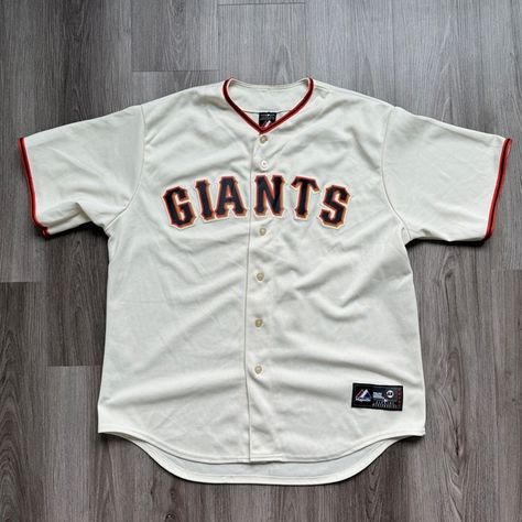 Vintage Giants Baseball Jersey Baseball Jersey Outfit, Giants Baseball, Jersey Outfit, August 19, Long Sleeve Jersey, Outfit Aesthetic, Baseball Jersey, Baseball Jerseys, Baseball