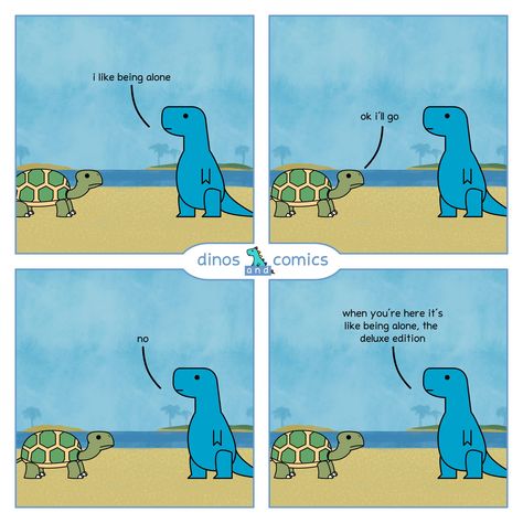 dinosaur on Twitter: "… " Online Comics, Feeling Positive, Comic Panels, Cute Comics, Love You Forever, Getting To Know You, Comic Strip, Dinosaurs, Feel Better