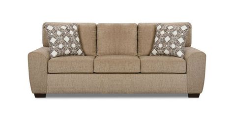 Simmons Redding Tan Sofa $294.99 (20% off) @ Big Lots Living Room Designs Sofas, Big Lots Furniture, Trendy Throw Pillows, Tan Sofa, Chic Throw Pillows, French Style Homes, Local Furniture, Living Room Collections, Living Room Sets Furniture