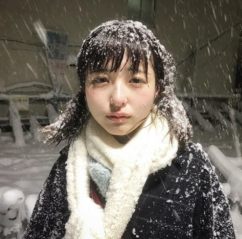 Mogusa Shirose Snow Photograph #4 | Ouhhh... Husbant... Now We Are Homeress... | Know Your Meme The Snow, A Black, A Woman, Black