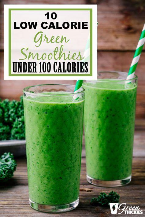 Low Cal Green Smoothie, Green Smoothie Low Calorie, Low Calorie Smoothie Recipes, Primal Living, Low Calorie Smoothies, Green Shakes, Smoothies Vegan, Veggie Smoothies, Energy Smoothies